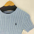 ポロラルフローレン POLO RALPH LAUREN ケーブル コットンニット 半袖 レディース import:XS