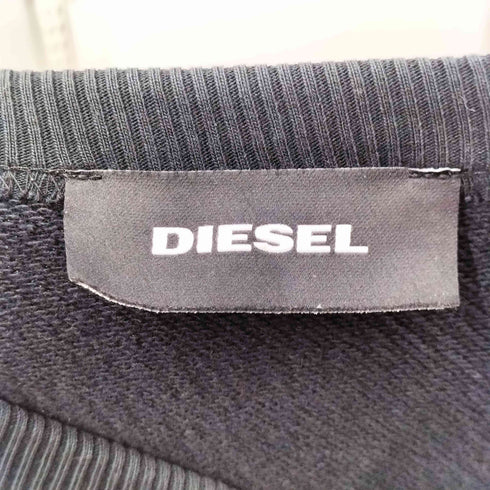 ディーゼル DIESEL S-MEGGYFELPA ロゴ刺繍 クルーネック スウェット メンズ import:S