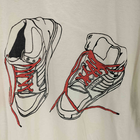 90S スニーカープリント 半袖Tシャツ メンズ XL