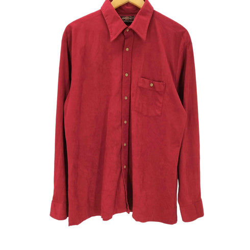 KINGSPORT 70S L/S デカ襟 パイル シャツ 襟芯 vintage ヴィンテージ メンズ import:XL