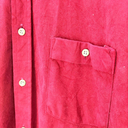 KINGSPORT 70S L/S デカ襟 パイル シャツ 襟芯 vintage ヴィンテージ メンズ import:XL