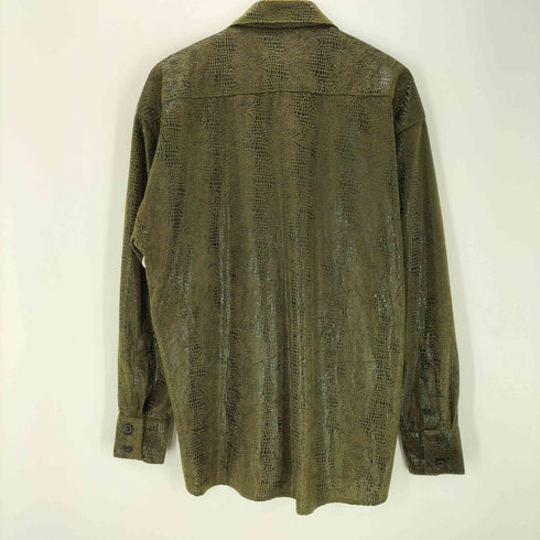 SAXIFON 90-00S OLD USA製 L/S パイソン シャイニー シャツ Y2K メンズ import:M