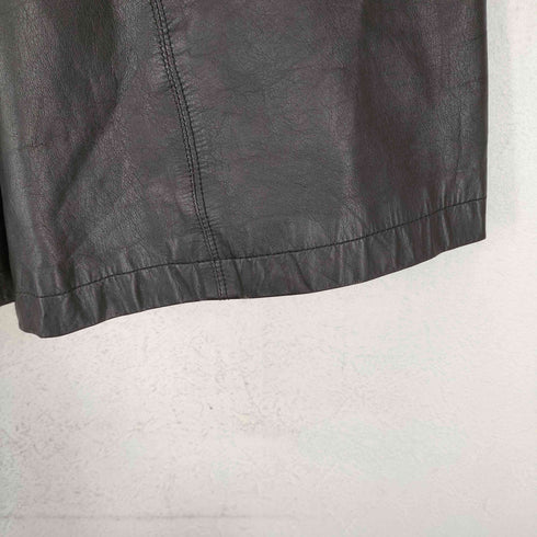 MYLENE LEATHER fur cow leather 襟ファー カウレザー コート レディース FREE