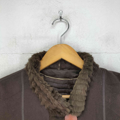 Stella Doro CASHMERE 100% rabbit fur ラビットファー ライナー付き カシミヤ コート レディース FREE