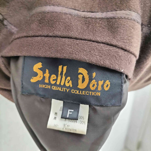 Stella Doro CASHMERE 100% rabbit fur ラビットファー ライナー付き カシミヤ コート レディース FREE
