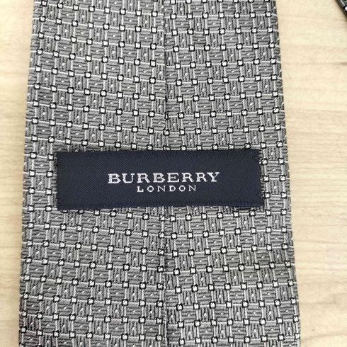 バーバリーロンドン BURBERRY LONDON ホース刺繍 総柄 ネクタイ メンズ