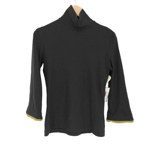 ヨウジヤマモト Yohji Yamamoto +NOIR 袖フェイクファー タートルネック ニット レディース JPN:3