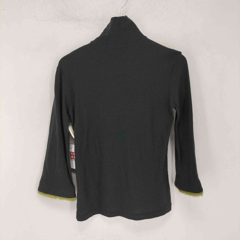 ヨウジヤマモト Yohji Yamamoto +NOIR 袖フェイクファー タートルネック ニット レディース JPN:3