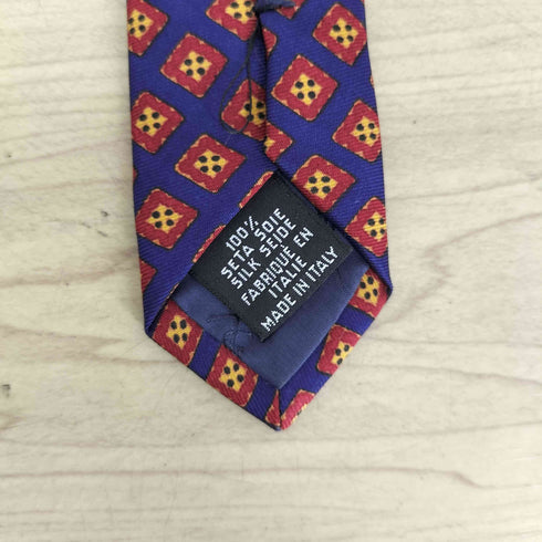 イヴサンローラン Yves Saint Laurent 総柄 シルク ネクタイ メンズ