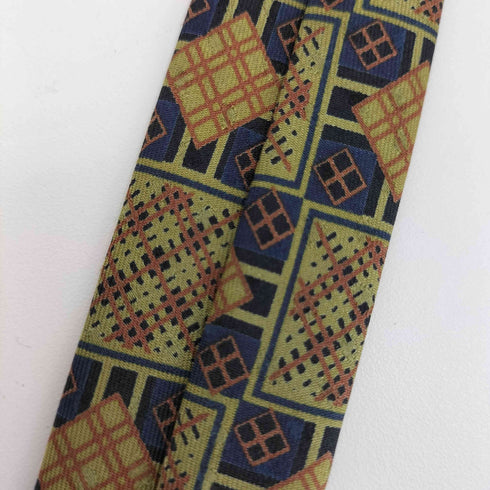 イヴサンローラン Yves Saint Laurent 総柄 コットン ネクタイ メンズ