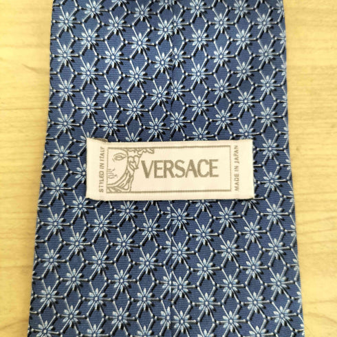 ヴェルサーチ VERSACE 総柄 メデューサ シルクネクタイ メンズ