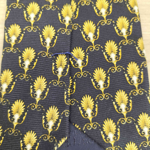 ヴェルサーチ VERSACE 総柄 シルクネクタイ メンズ