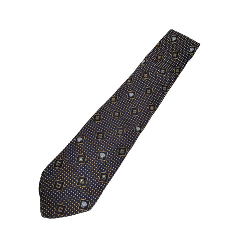 ヴェルサーチ VERSACE 総柄 メデューサ シルクネクタイ メンズ