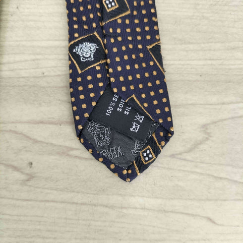 ヴェルサーチ VERSACE 総柄 メデューサ シルクネクタイ メンズ