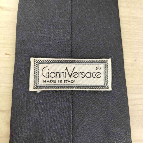 ジャンニヴェルサーチ GIANNI VERSACE 総柄 シルク ネクタイ メンズ