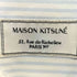 メゾンキツネ MAISON KITSUNE フロントロゴ刺繍 ストライプ柄 長袖シャツ レディース 34