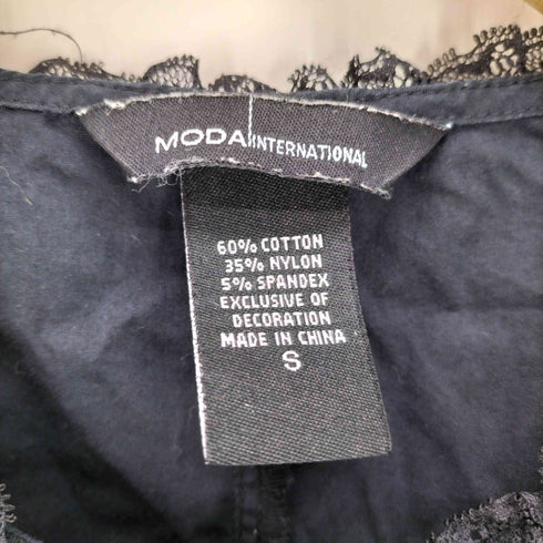 MODA INTERNATIONAL レースアップ フリル ブラウス Y2K ゴス レディース JPN:S