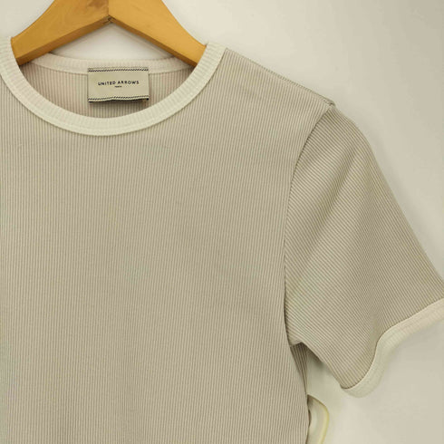 ユナイテッドアローズ UNITED ARROWS リブ バイカラー カットソー パイピング Tシャツ レディース