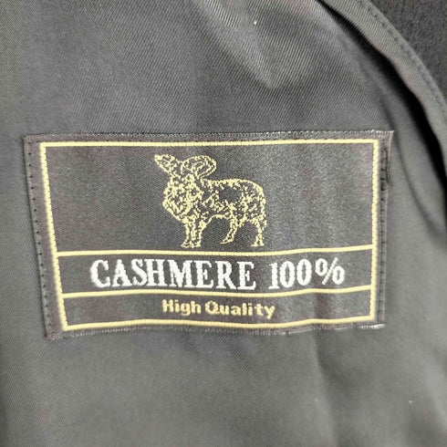 ピュアカシミヤ pure cashmere pure cashmere カシミヤ100 比翼 ステンカラーコート メンズ 94AB4