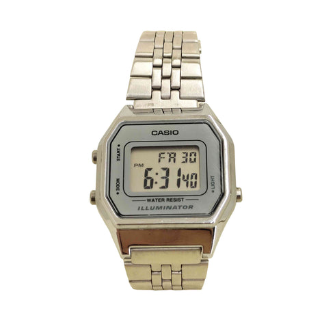 カシオ CASIO STANDARD LAシリーズ ステンレススチール デジタル 腕時計 レディース