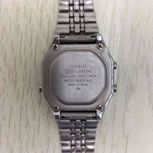 カシオ CASIO STANDARD LAシリーズ ステンレススチール デジタル 腕時計 レディース