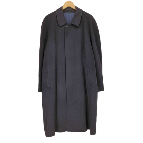 ランセル LANCEL pure cashmere カシミヤ100 比翼 ステンカラーコート メンズ 96 A6