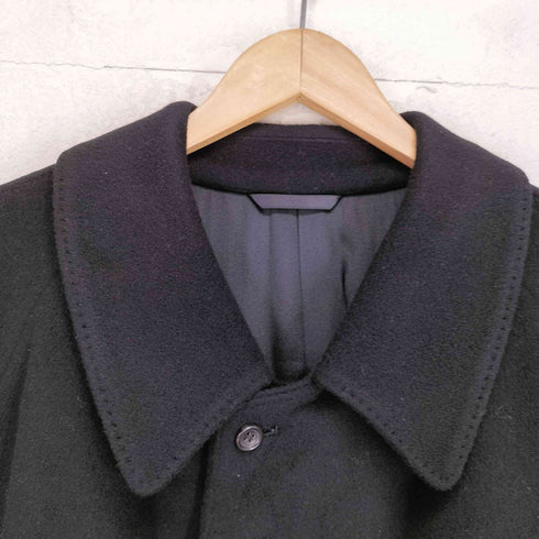 キンロックバイキンロックアンダーソン KINLOCH ANDERSON pure cashmere カシミヤ100 比翼 ステンカラーコート メンズ M