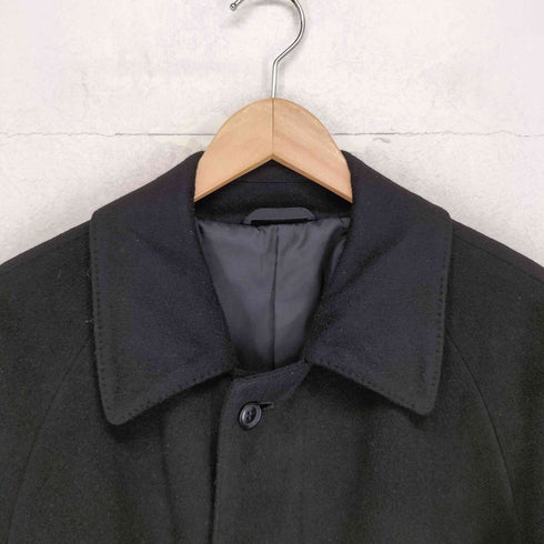 ピュアカシミヤ pure cashmere IL LATINI イル ラティーニ pure cashmere カシミヤ100 比翼 ステンカラーコート メンズ A5