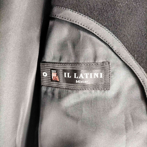 ピュアカシミヤ pure cashmere IL LATINI イル ラティーニ pure cashmere カシミヤ100 比翼 ステンカラーコート メンズ A5