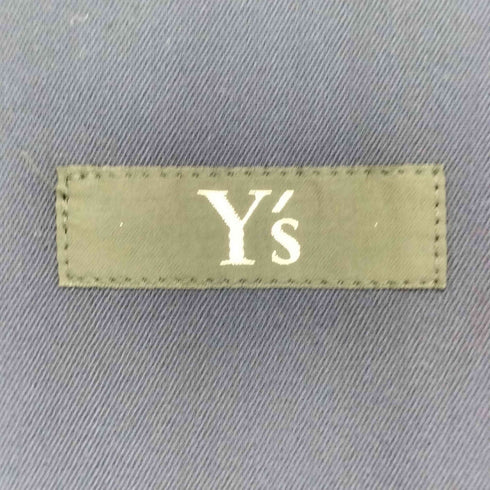 ワイズ Ys ウールギャバ ノーカラー ショート丈 ジャケット レディース
