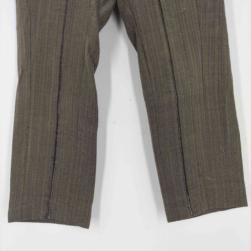 コムデギャルソン COMME des GARCONS 00s 01SS ヘリンボーン 変形 ストライプスラックス レディース S