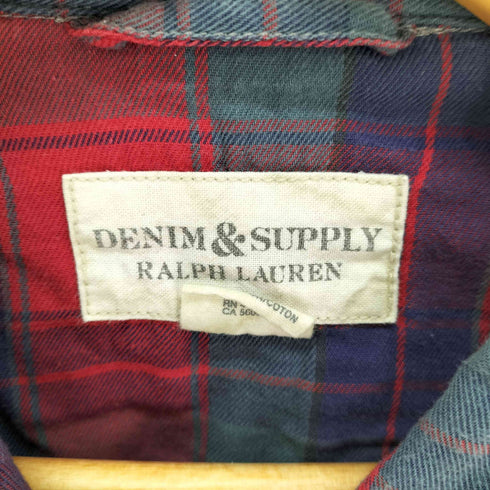 デニムアンドサプライラルフローレン DENIM&SUPPLY RALPH LAUREN ウエスタン チェックシャツ メンズ import:XL