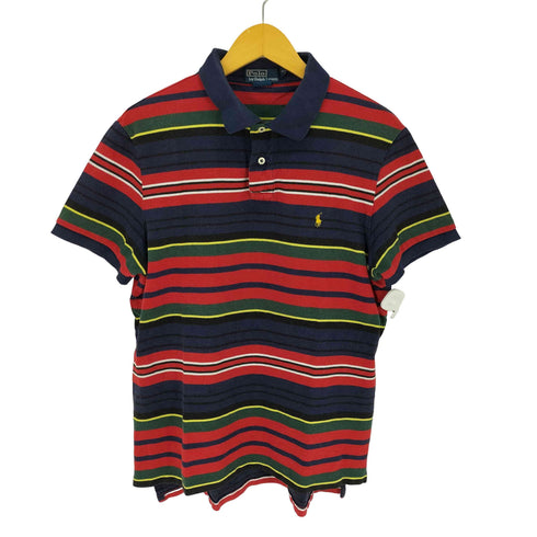 ポロバイラルフローレン Polo by RALPH LAUREN マルチカラー ボーダーポロシャツ メンズ import:XL