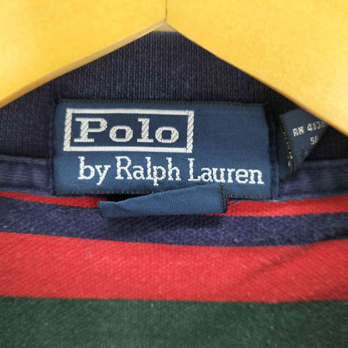 ポロバイラルフローレン Polo by RALPH LAUREN マルチカラー ボーダーポロシャツ メンズ import:XL