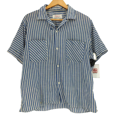 ペニーズ PENNEYS 60S ボックスシルエット チェック オープンカラー S/S シャツ メンズ 15 1/2