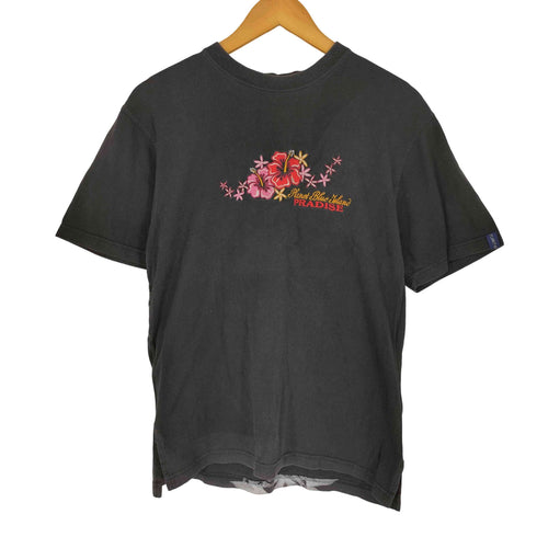 Planet Blue Island 両面刺繍 プリント S/S Tシャツ Y2K メンズ JPN:M