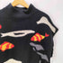 WILLIAM KASPER 90s 半袖 ニット 魚 フィッシュ カシミア 100% モックネック メンズ 1X