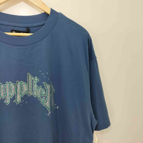 サプライヤー SUPPLIER RHINESTONE IRON LOGO TEE ラインストーン Tシャツ メンズ JPN:XL