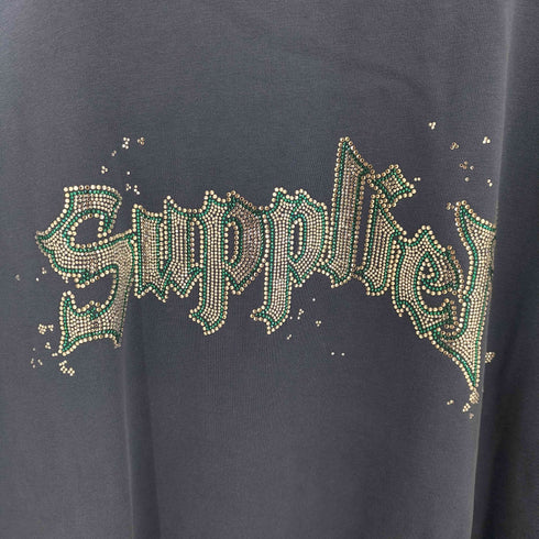 サプライヤー SUPPLIER RHINESTONE IRON LOGO TEE ラインストーン Tシャツ メンズ JPN:XL