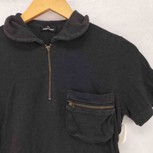 トリココムデギャルソン tricot COMME des GARCONS 00S ハーフジップ S/S ジップ付き胸ポケット レディース