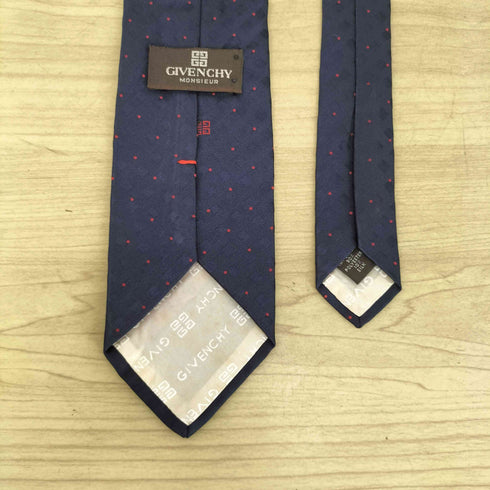 ジバンシィ GIVENCHY MONSIEUR 総柄 シルク混 ネクタイ メンズ