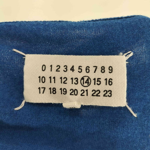 メゾンマルジェラ Maison Margiela ラムレザー エルボーパッチ Vネック ニット セーター レディース M