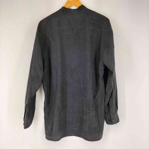 burma bibas シルク ノーカラーシャツ メンズ import:M
