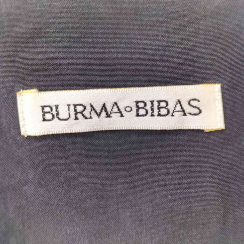 burma bibas シルク ノーカラーシャツ メンズ import:M