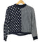 トリココムデギャルソン tricot COMME des GARCONS 00S ドット柄 チェック柄 切替デザイン ニット レディース