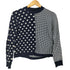 トリココムデギャルソン tricot COMME des GARCONS 00S ドット柄 チェック柄 切替デザイン ニット レディース
