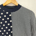 トリココムデギャルソン tricot COMME des GARCONS 00S ドット柄 チェック柄 切替デザイン ニット レディース