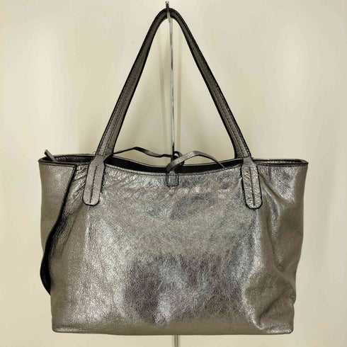 GIANNI CHIARINI メタリック レザー トートバッグ メンズ