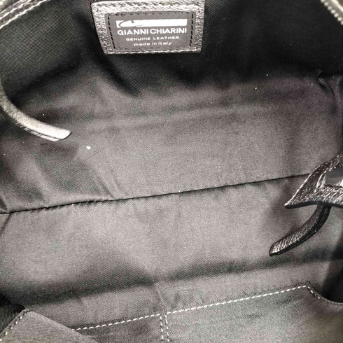 GIANNI CHIARINI メタリック レザー トートバッグ メンズ