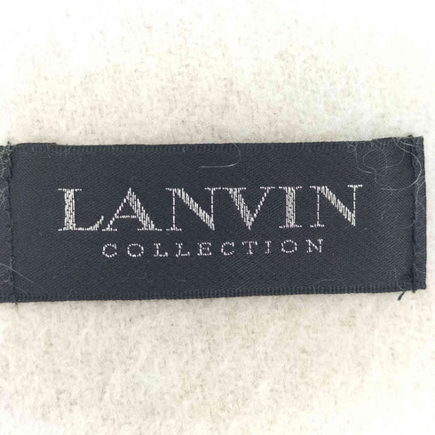 ランバンコレクション LANVIN COLLECTION 大判 フリンジ マフラー レディース